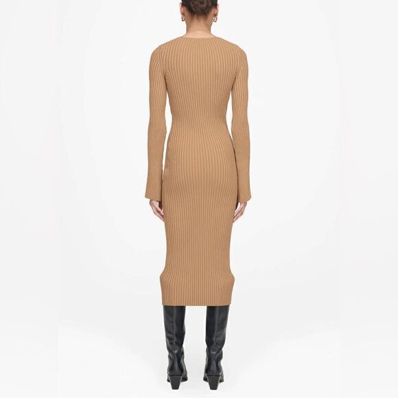 NWT Anine Bing Sia Ribbed Midi Dress - Picture 5 of 13
